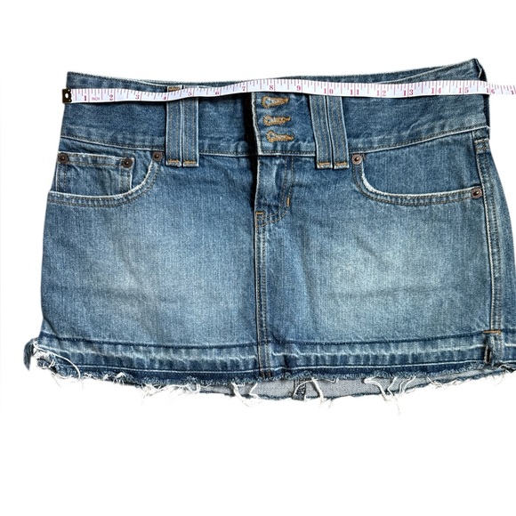 ABERCROMBIE & FITCH Blue Denim Mini Skirt Size 0 - Picture 6 of 6